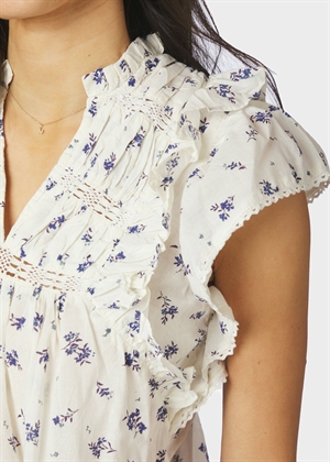 Jayla small blossom top White Blue Neo Noir 